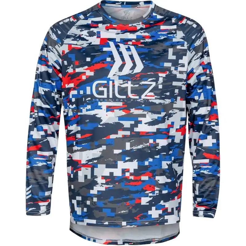 Gillz Contender Series Tek UV T-shirt met lange mouwen - Poederblauw S Finale Uitverkoop