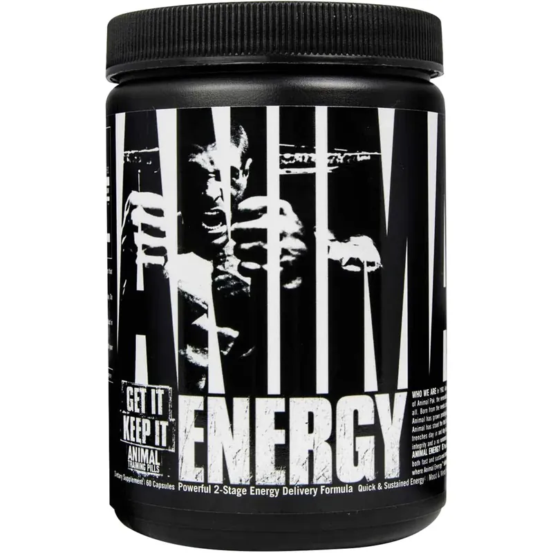 Universal Nutrition Animal Energy Voedingssupplement - 60 Capsules Hoge Kwaliteit