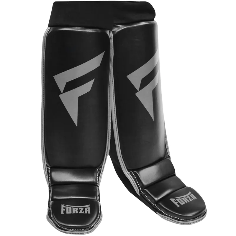 Forza Sports Vinyl Instep Scheenbeschermers - Zwart/Grijs XS Koop Vandaag