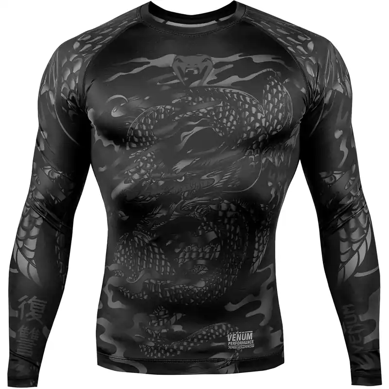 Betaalbaar Venum Dragon's Flight Dry Tech MMA Compressie Rashguard met lange mouwen S