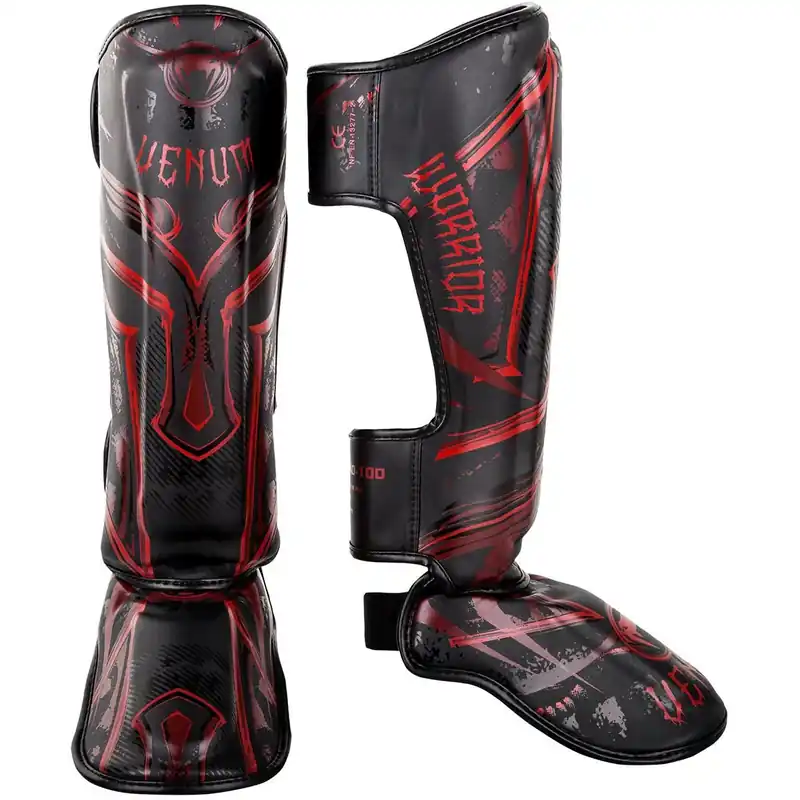 Venum Gladiator 3.0 beschermende scheenbeschermers - Zwart/Rood M Bestel Nu