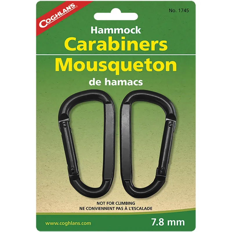 Aanbieding Coghlan's Heavy Duty Hangmat Karabijnhaken - 2-Pack