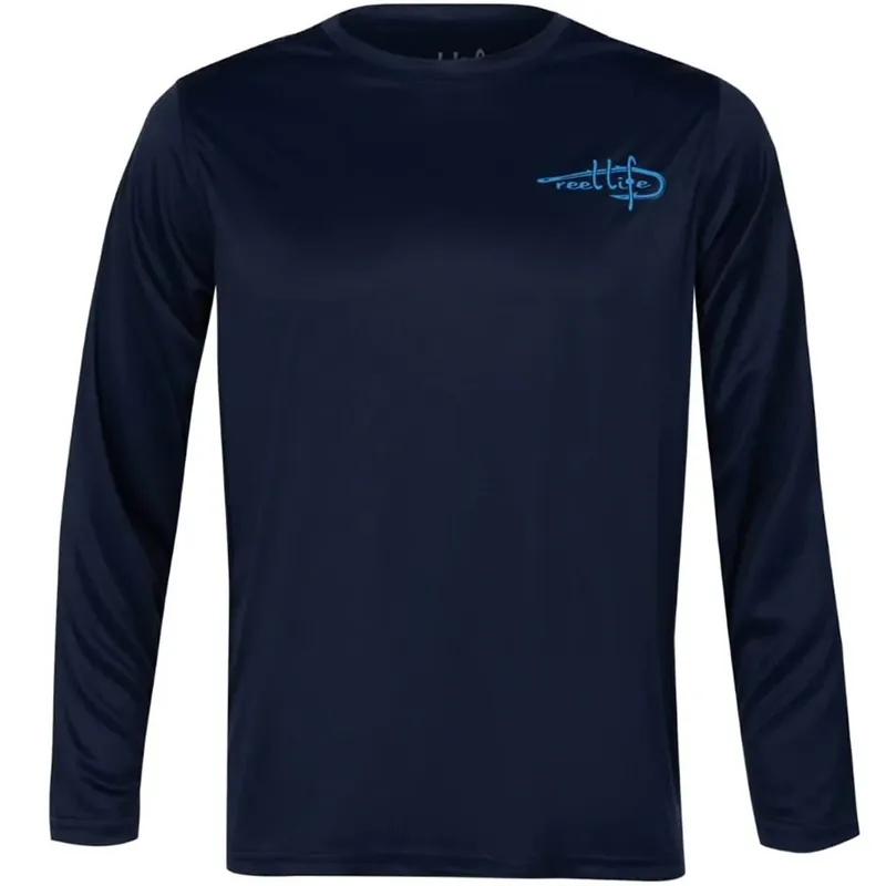 Reel Life UV-T-shirt met lange mouwen voor prestaties - Dress Blues S Goedkoop