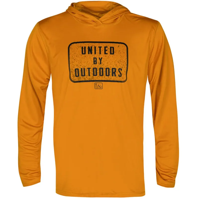 Fintech United By Outdoors UV Pullover Hoodie - Inca Goud S Veilige Betaling