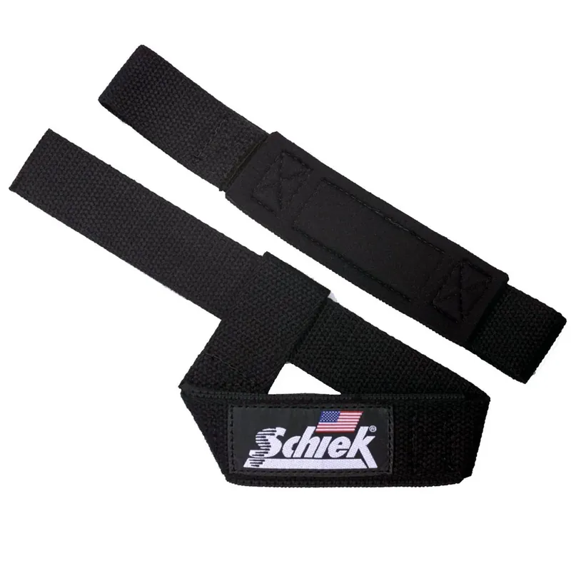 Schiek Sports Model 1000-BPS Basic 20" Gevoerde Hijsriemen - Zwart Hoge Kwaliteit