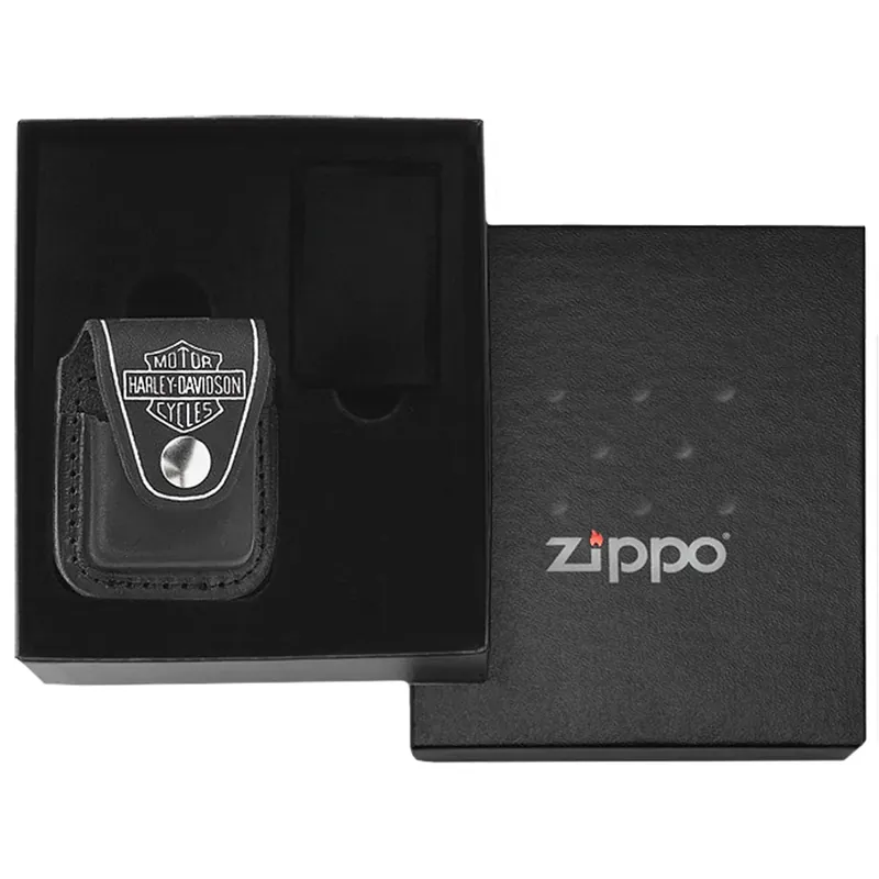 Zippo Harley Davidson Belt Loop Aansteker Pouch Geschenkset Seizoensaanbieding