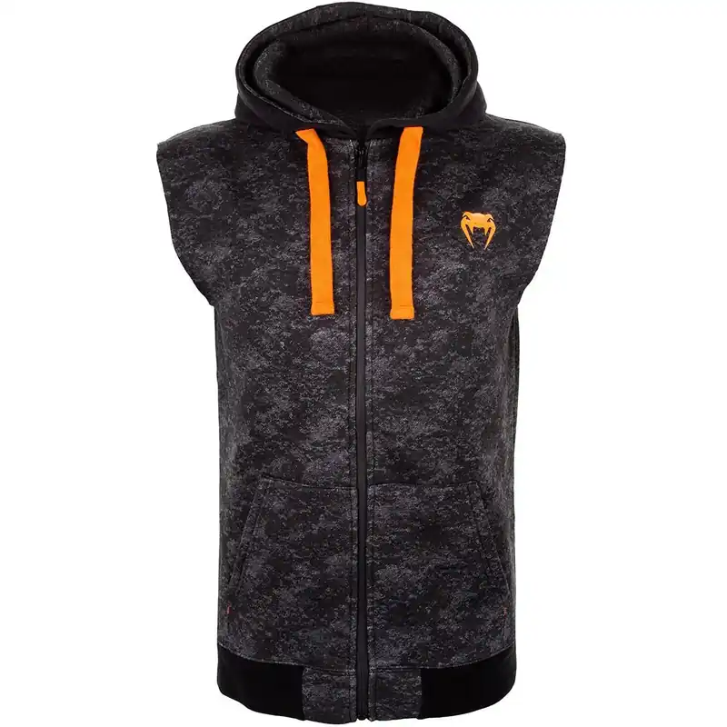 Merkproduct Venum Tramo Zip-Up Sleeveless MMA Hoodie - Zwart/Grijs S