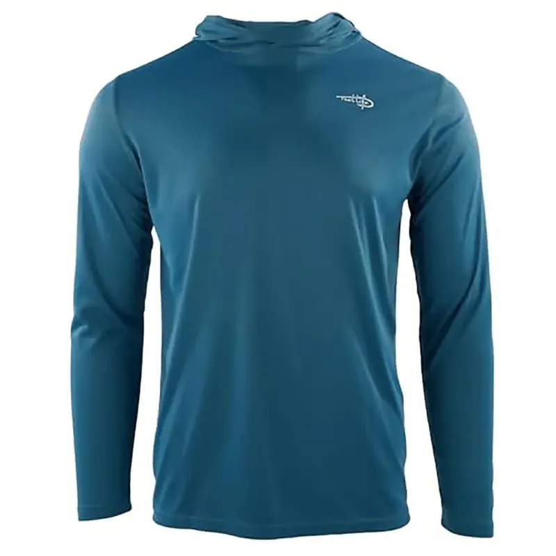 Must-Have Reel Life Jax Beach Fishing In America UV T-shirt met lange mouwen - Echt blauwgroen M