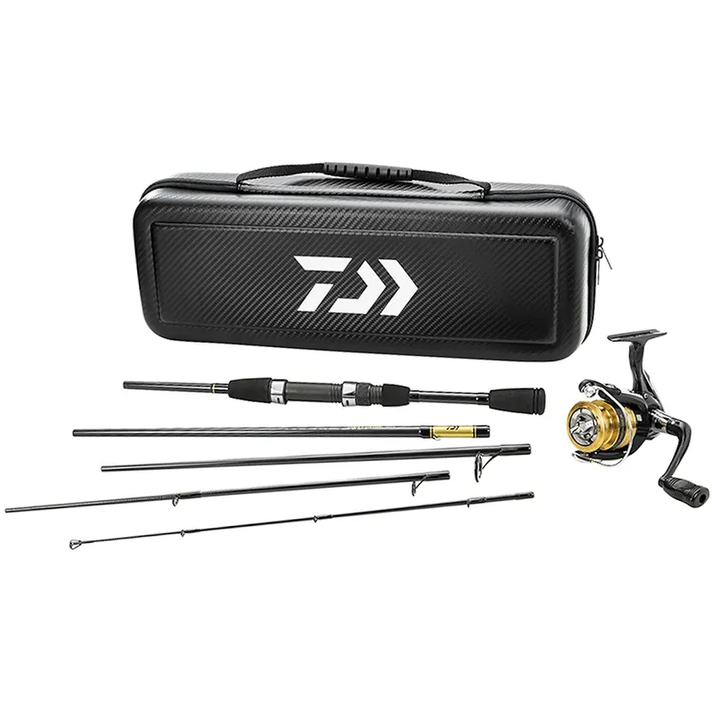 Daiwa Carbon Case Travel Spinninghengel en Molen Combo Kit CC20F635ML Tijdelijk Beschikbaar