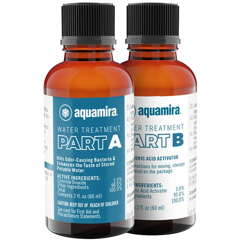 Aquamira Wateropslag en zuiveringsbehandeling 2 oz. Glazen flessen Korting