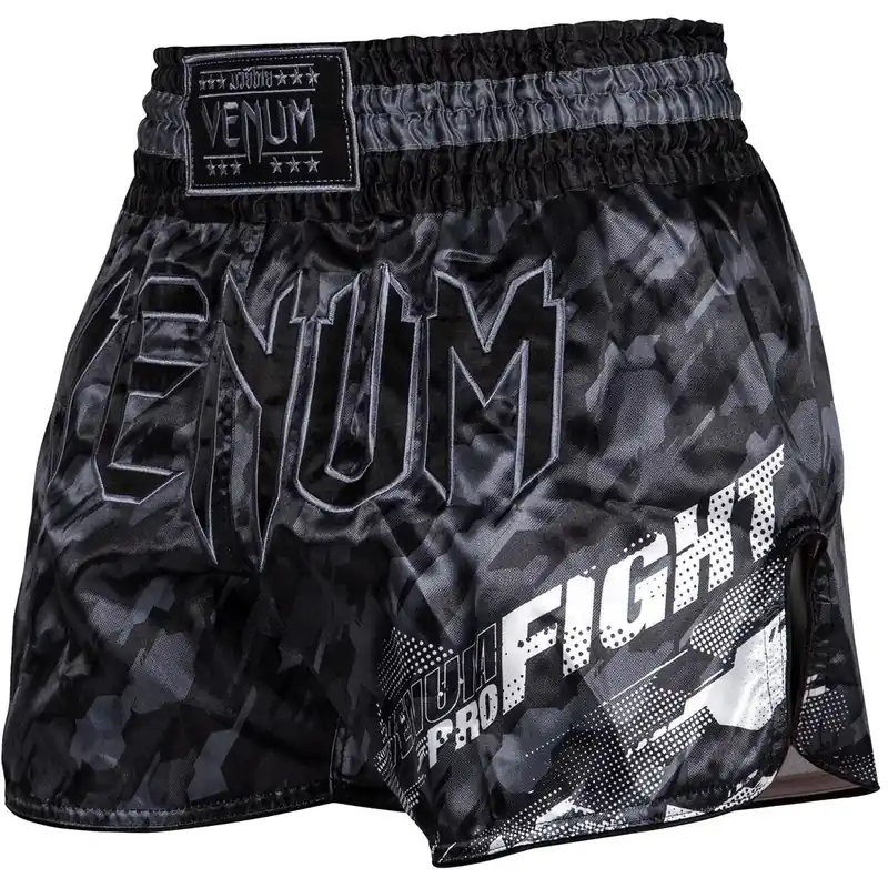 Hete Deal Venum Tecmo Muay Thai Shorts - Donkergrijs XS