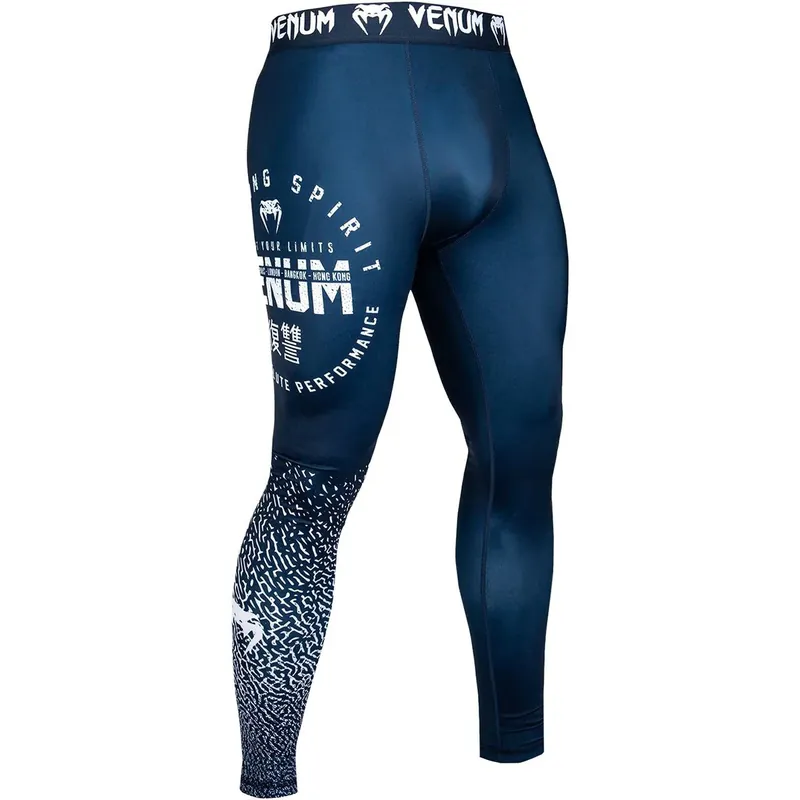 Voordeelprijs Venum Signature Compressie Spats - Blauw/Wit S