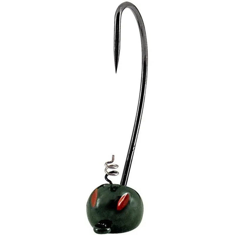 YUM Baits 3/8 oz Groene Pompoenkop Vis Jigs 4/0 Haken Fabrieksprijs