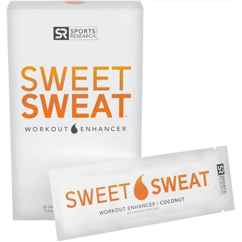 Beste Prijs Sports Research Sweet Sweat Topische Gel Reisverpakkingen - Kokosnoot - 20 stuks