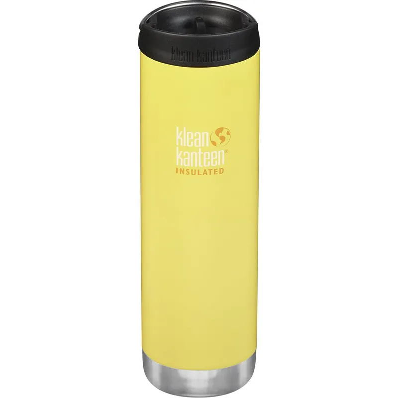 Klean Kanteen 20 oz. TKWide geïsoleerde roestvrijstalen fles met cafédop Boterbloem Beste Prijs
