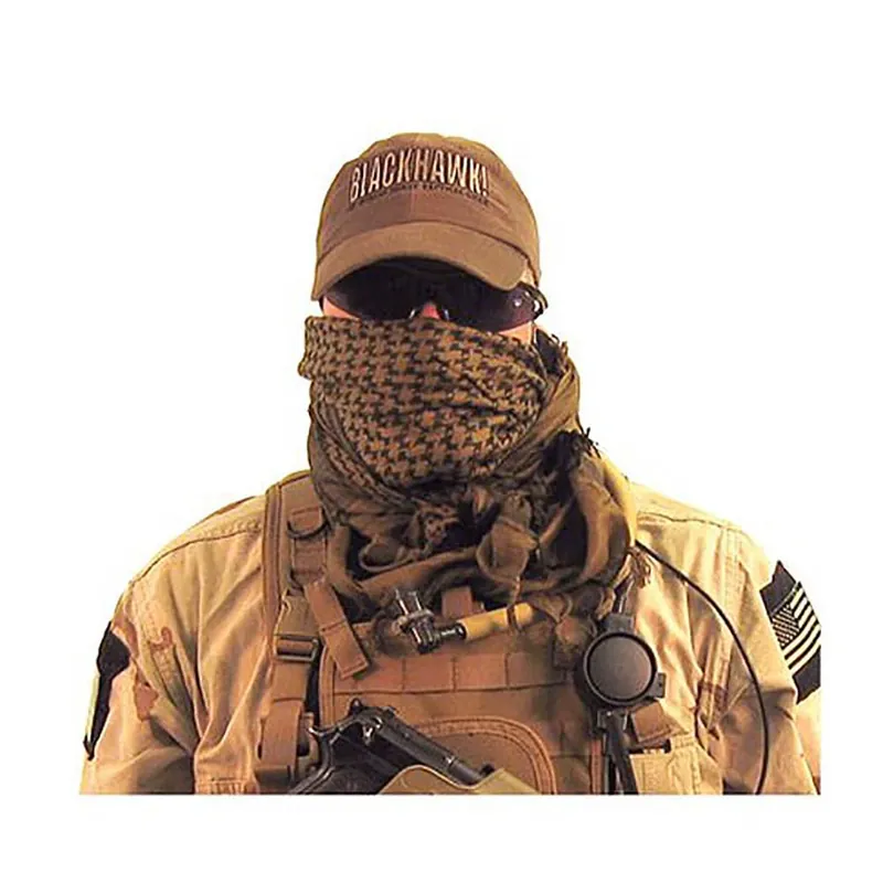 Seizoensaanbieding BlackHawk Tactical Shemagh - Coyote Tan/Zwart