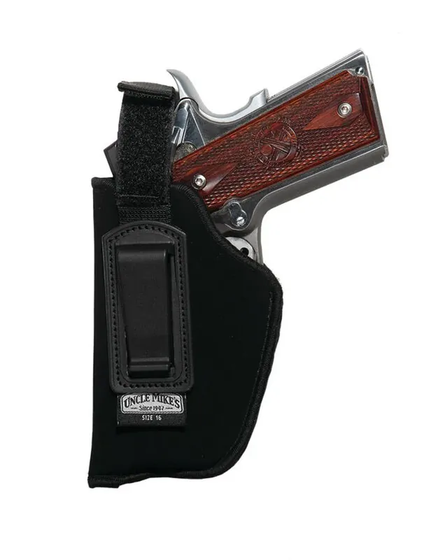 Uncle Mike's Inside-The-Pants Holster met bevestigingsband - Zwart 0 (rechterhand) Gecertificeerd