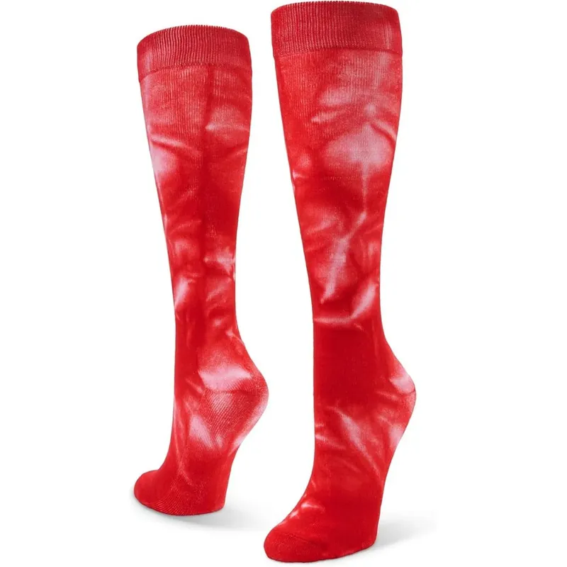 Snelle Levering Sof Sole All Sport Over-The-Calf Team Athletic Performance Sokken, Rode Tie Dye Klein 13-14 jaar