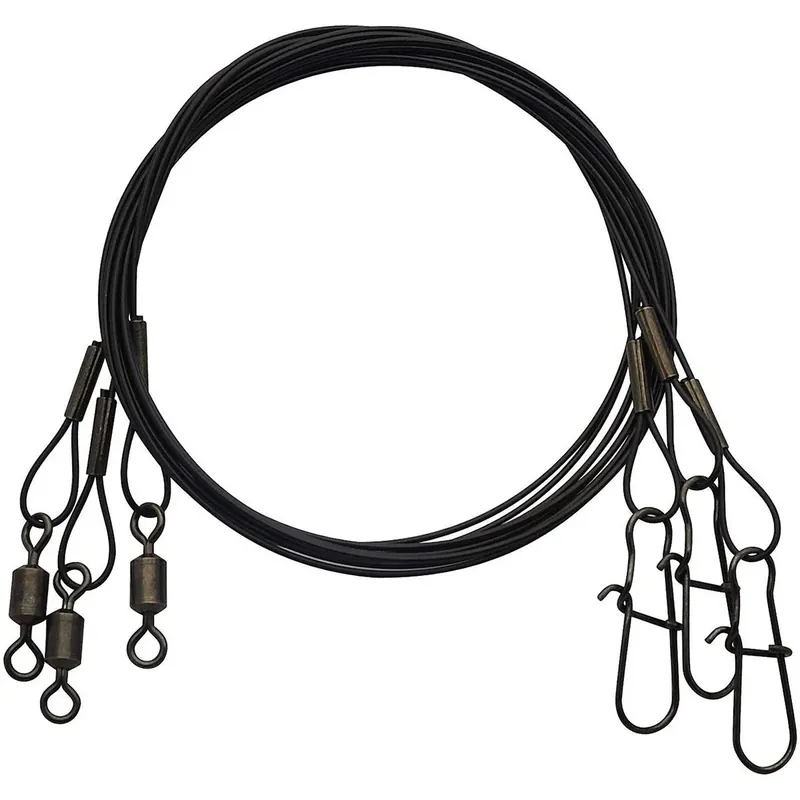 Alleen Vandaag Eagle Claw Heavy Duty 18" draadleiders 3-pack Zwart