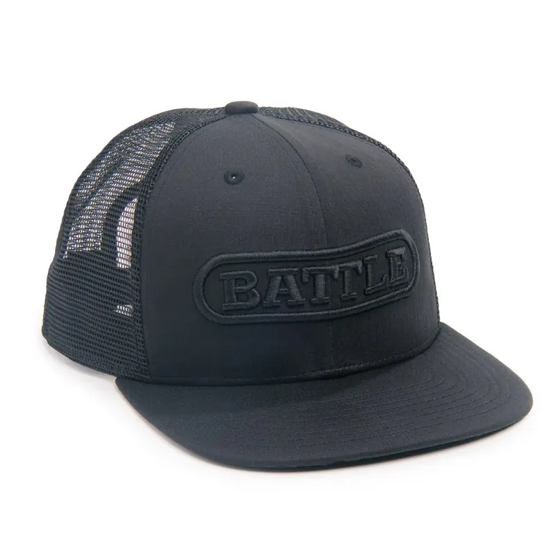 Aanbieding Battle Sports standaard deksel met mesh achterkant, zwart met zwart logo