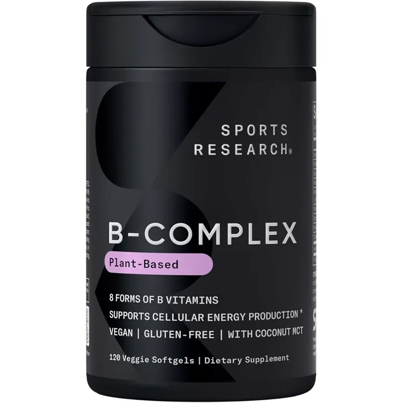 Sports Research Vitamine B-complex 120 vegetarische softgels Voordeelprijs