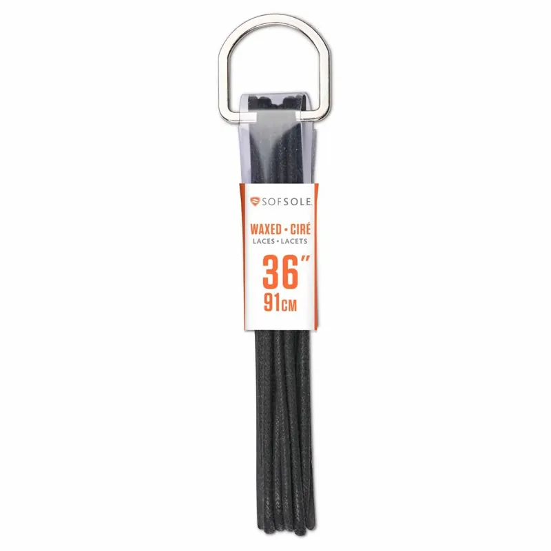 Sof Sole gewaxte veters, 36 cm Zwart Korting