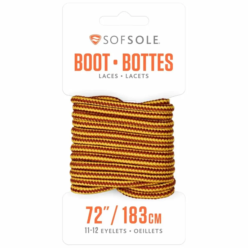 Sof Sole gewaxte laarsveters, 72" Goud bruin Actieprijs