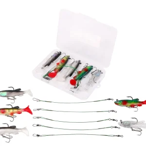 Fabrieksprijs Fish4All Swimbait & Leader Box 4 8cm (14g) (5pcs)