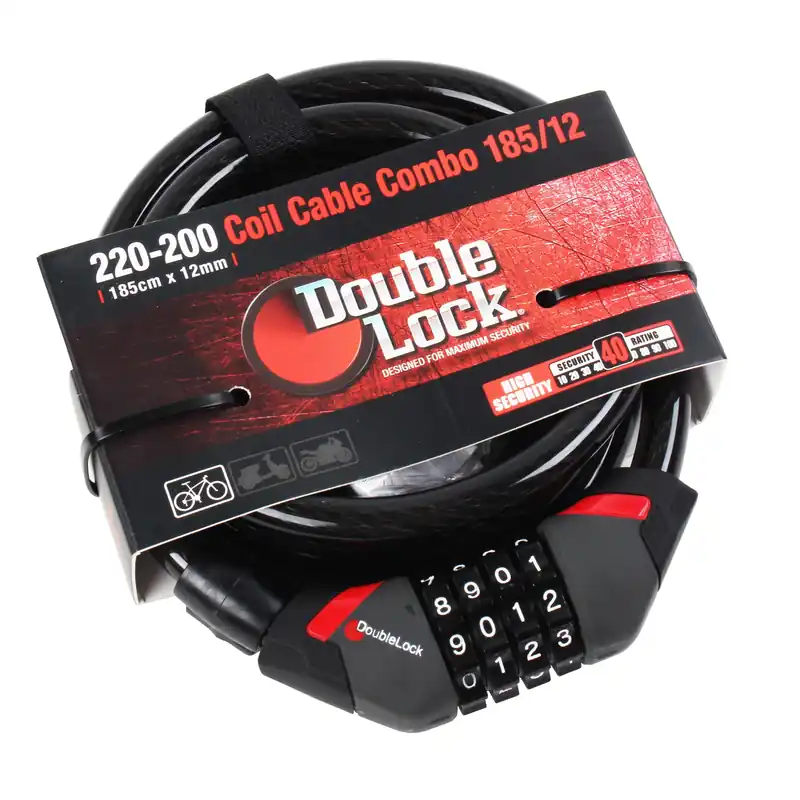 Hete Deal DoubleLock Coil Cable Combo Kabelslot (240m/12mm)