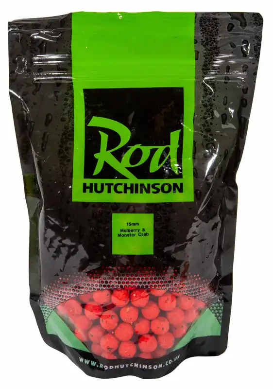 Rod Hutchinson Readymades Mulberry & Monster Crab Boilies (1kg) 15mm Betrouwbaar