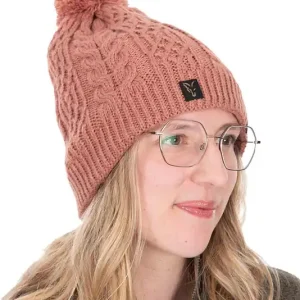 Veilige Betaling Fox Ladies Knitted Bobble Vismuts