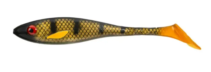 Gator Superslow Shad 25cm (120g) Black Perch UV Meest Verkocht