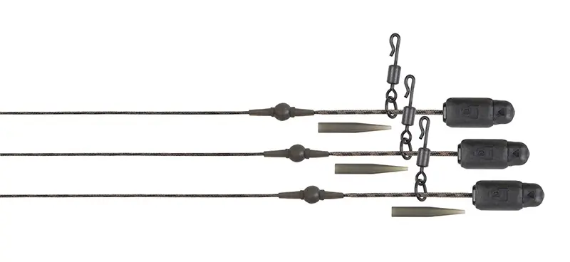 Shop Nu Fox Edges Naturals Heli-Clip Rigs Submerge 75cm (3 Stuks) 30lb