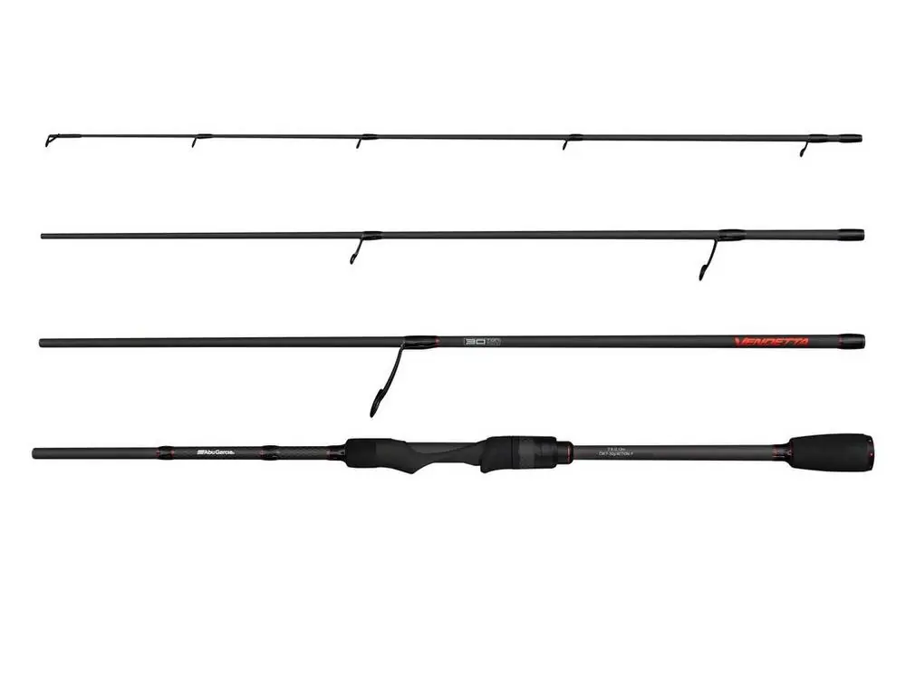 Snelle Levering Abu Garcia Vendetta4 Travel Spinhengel (4-delig) 213cm