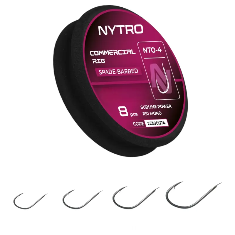 Nytro NTO-B4 Commercial Ready Tied Rigs Witvis Onderlijn 20cm (8 Stuks) 18/0.11mm/2.2lb Seizoensaanbieding