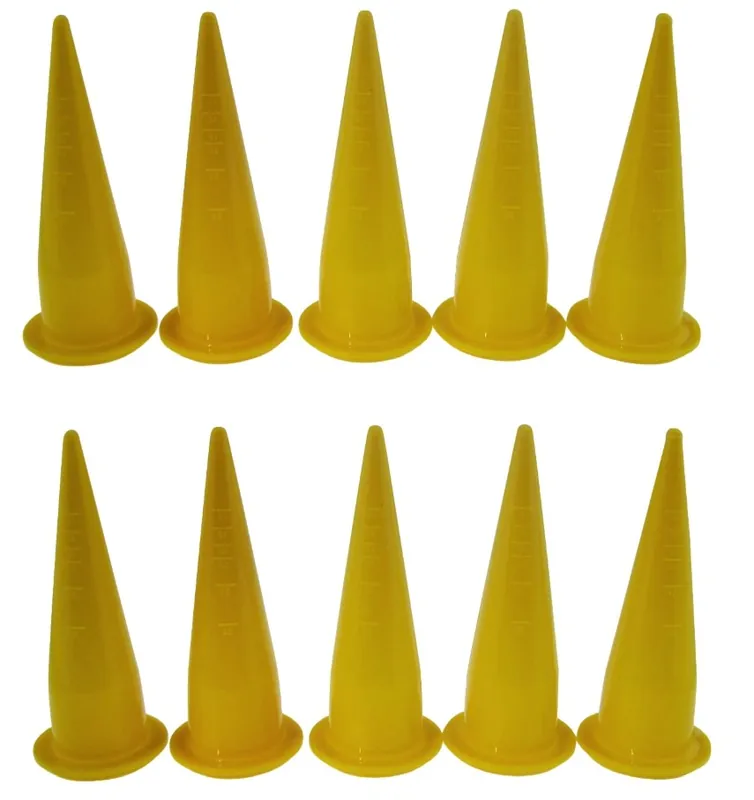 Superprijs Common Baits Mondstuk Voor Boilie Deegspuit Geel (10 Stuks)