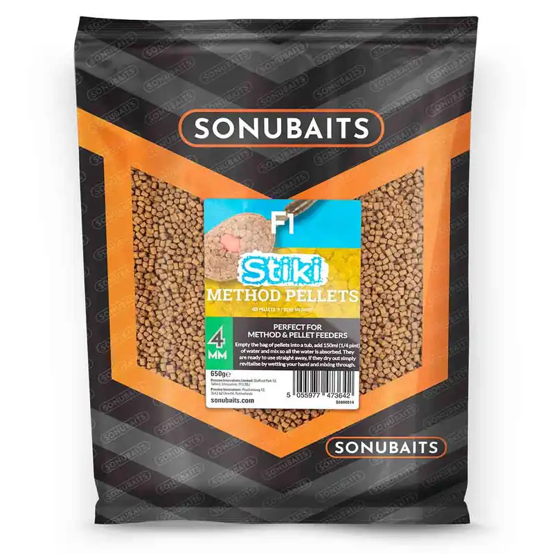 Alleen Vandaag Sonubaits Pellets Stiki F1 Method (650g) F1 Method 4mm (650g)