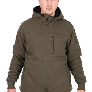 Direct Verzonden Fox Collection Sherpa Jas Green/Black L