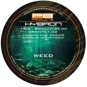 Superprijs PB Products Hybron Weed Nylon Vislijn (600m) 0.40mm/20lb