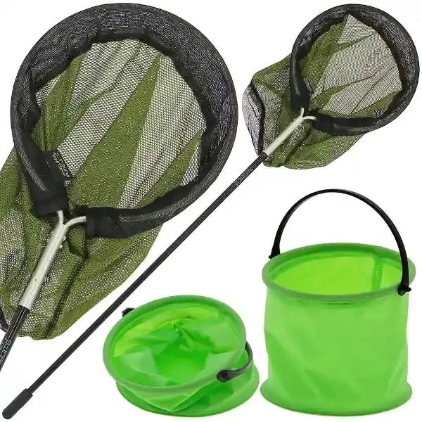 Angling Pursuits Kids Schepnetje + Inklapbare Emmer Flitsaanbieding