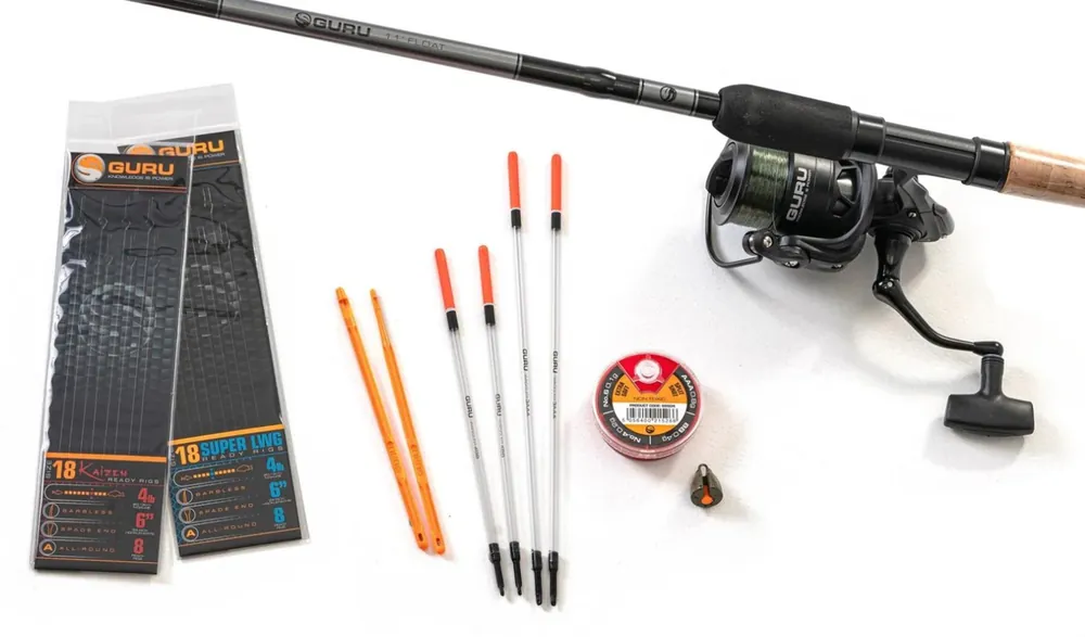 Guru Float Rod & Reel Combo Set 11' (1-15g) (Incl. Lijn & Accessoires) Beperkt Aanbod