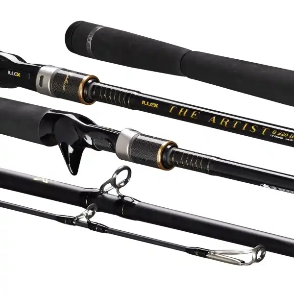 Finale Uitverkoop Illex The Artist X5 B H+ Angel Of Darkness Baitcaster Hengel 2.21m (20-80g)