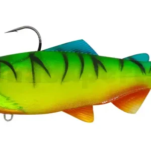 Shop Nu Castaic Bass Hunter's Amerikaner Slow Fall Swimbait 8" (20cm) Fire Tiger