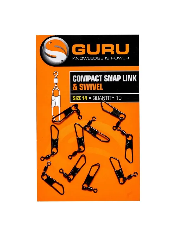 Guru Compact Snap Link And Swivel Size 14 (10 Stuks) Alleen Vandaag