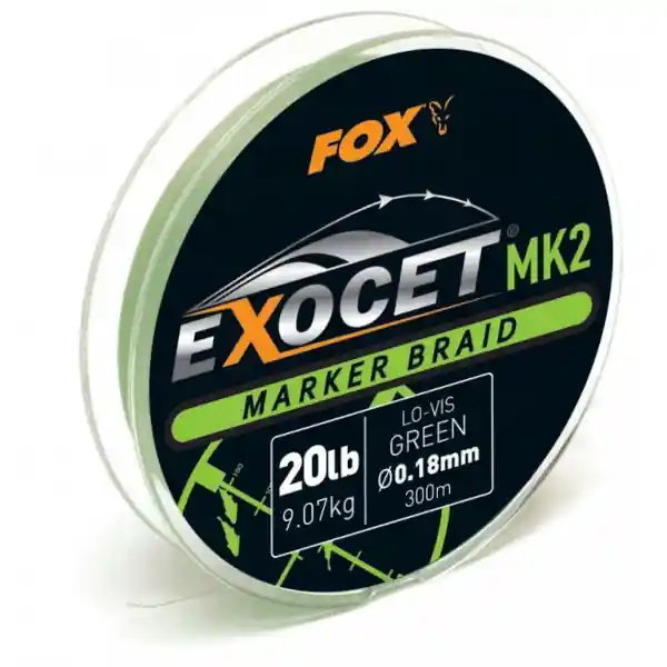 Fox Exocet MK2 Braid 0,18mm Marker Braid (Green) Actieprijs