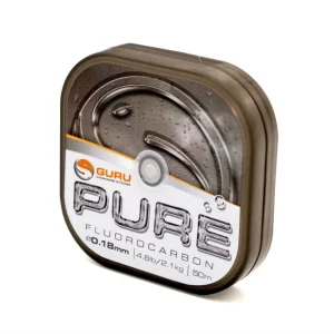 Superprijs Guru PURE Fluorocarbon Onderlijnmateriaal (50m) 0.08mm