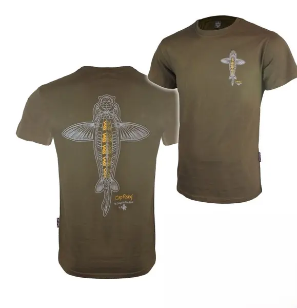 Vass 'Carp Rising' T-Shirt Khaki Edition L Voordeelprijs
