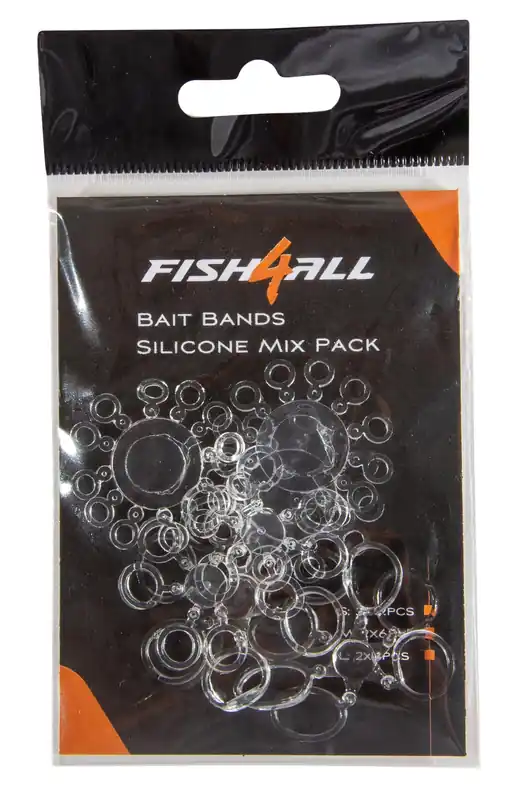Actieprijs Fish4All Bait Bands Silicone Mix Pack (60 Stuks)