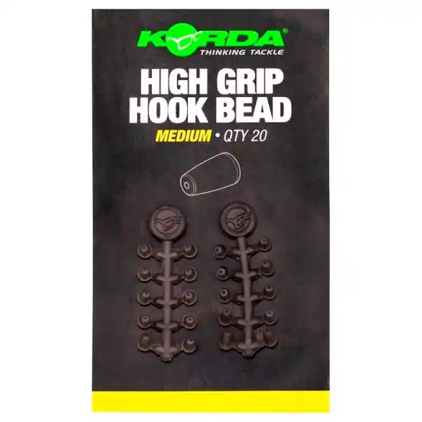 Korda High Grip Hook Beads (20 stuks) Medium Betrouwbaar
