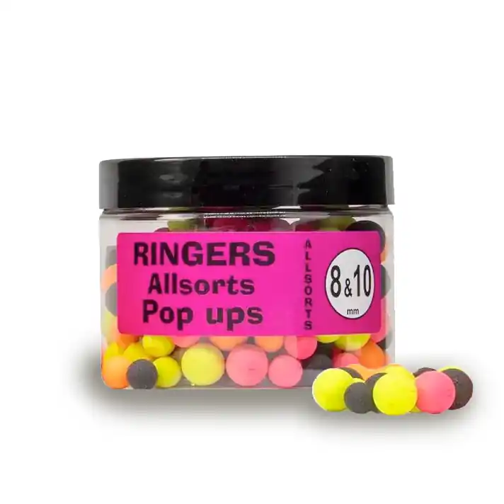 Beste Prijs Ringers Boilies Allsorts Pop Up 8mm & 10mm (100g)